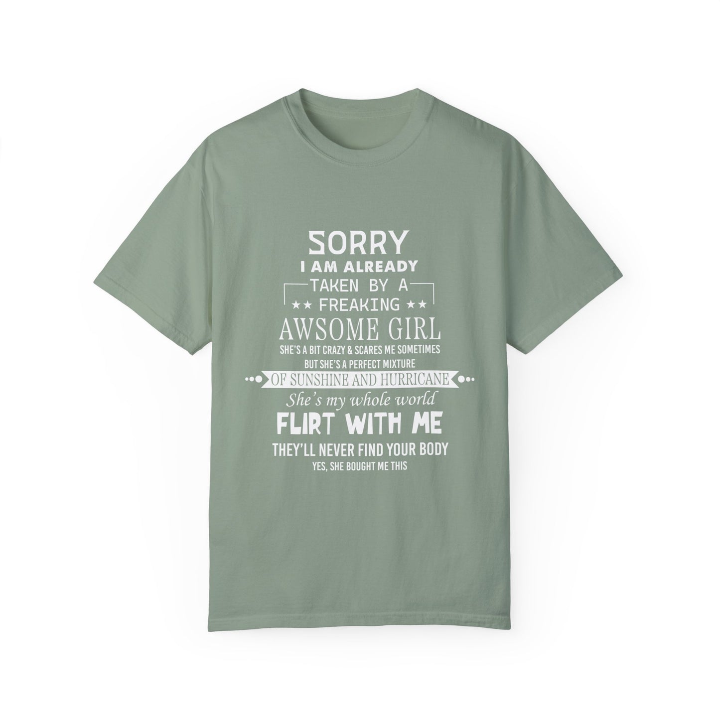 For Boyfriend | Unisex Garment-Dyed T-shirt