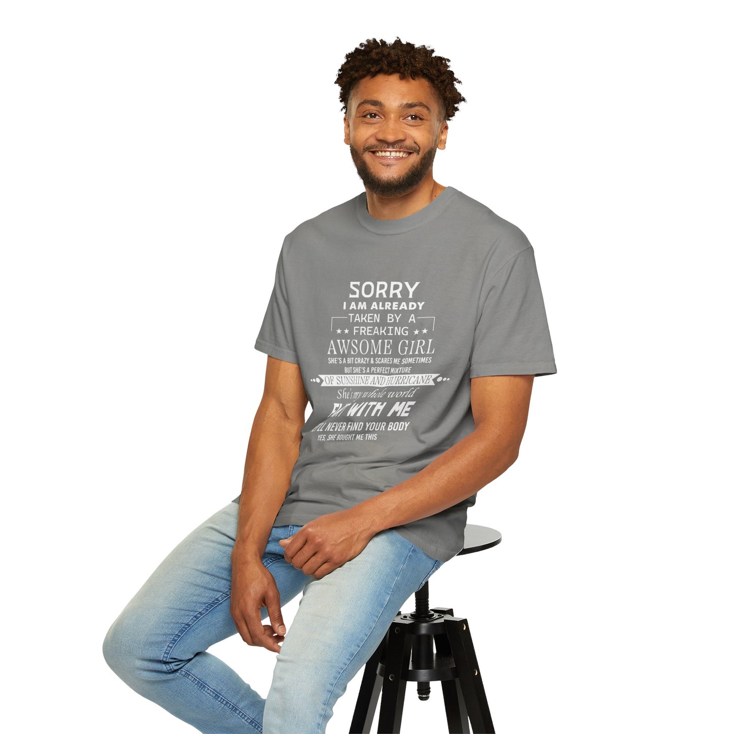 For Boyfriend | Unisex Garment-Dyed T-shirt
