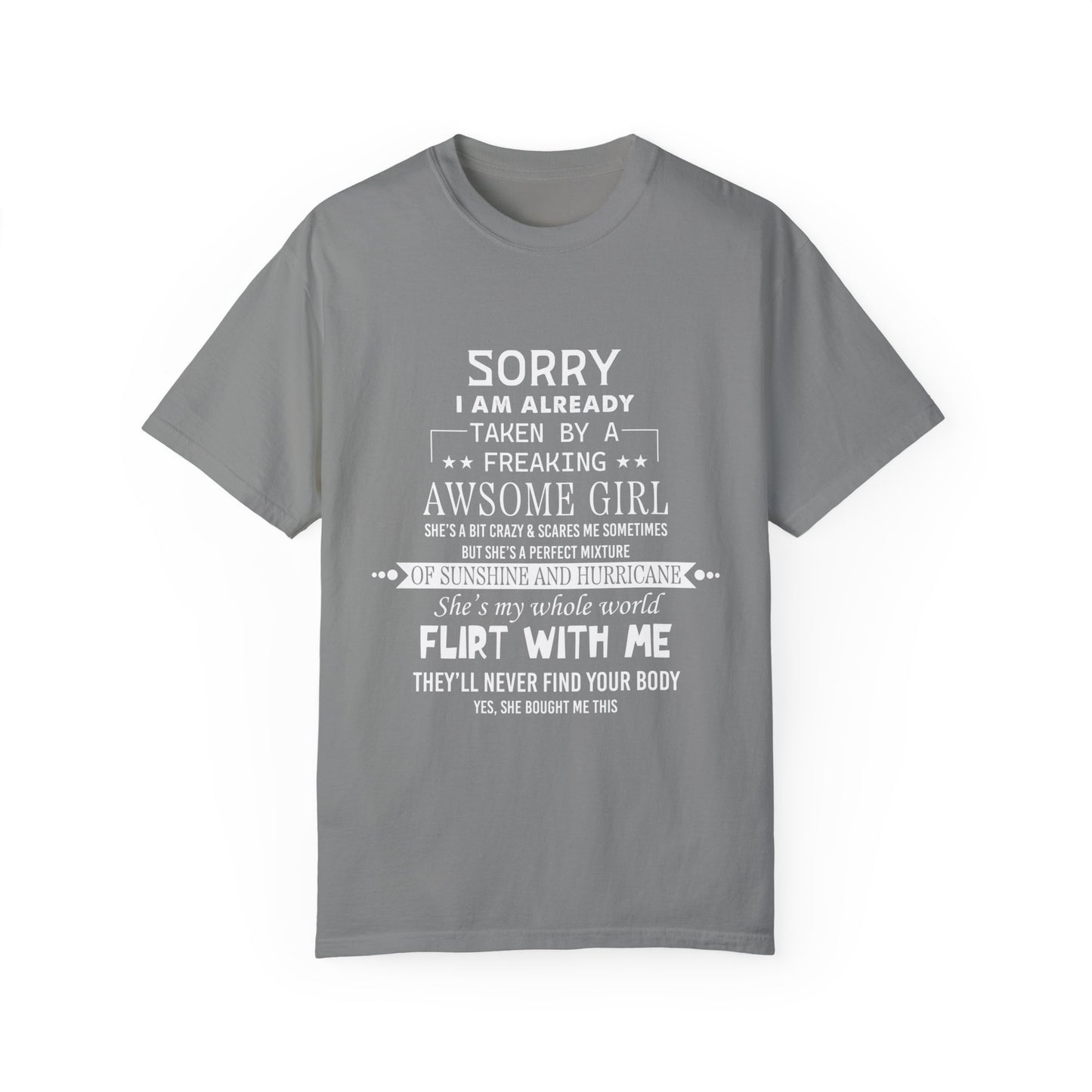 For Boyfriend | Unisex Garment-Dyed T-shirt