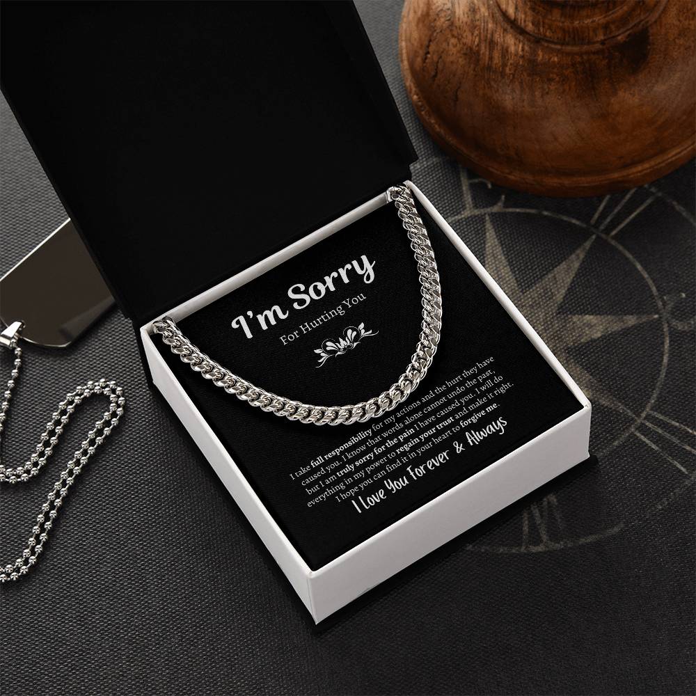 I'm Sorry For Hurting You | Cuban Link Chain