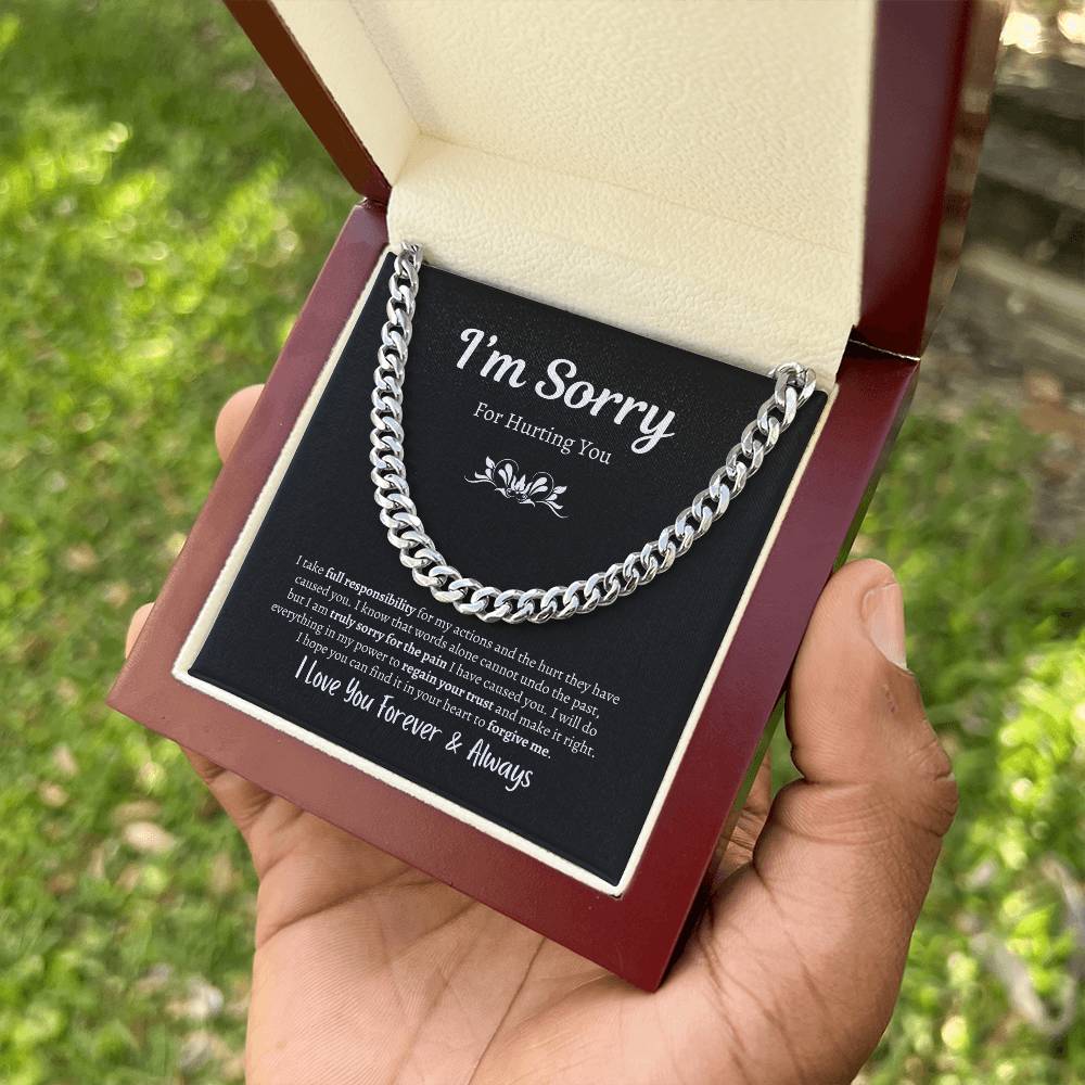 I'm Sorry For Hurting You | Cuban Link Chain