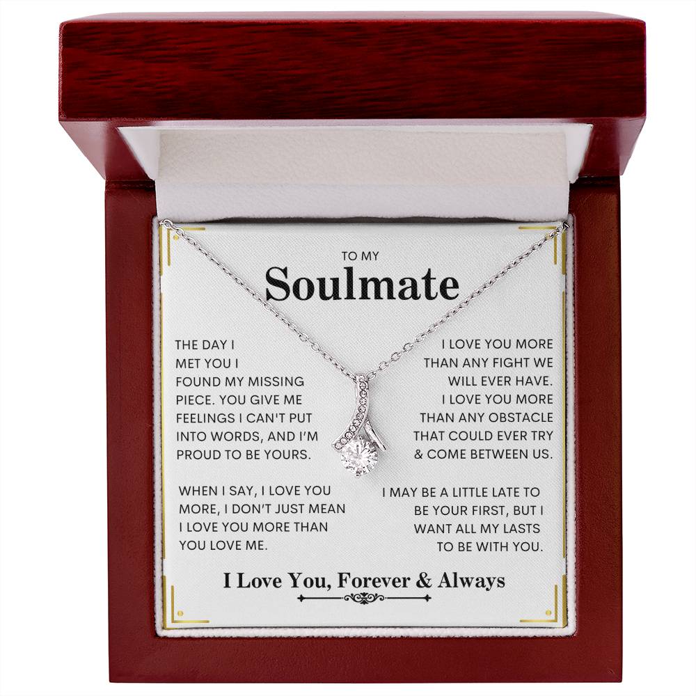 To My Soulmate | I Love You, Forever & Always - Alluring Beauty necklace