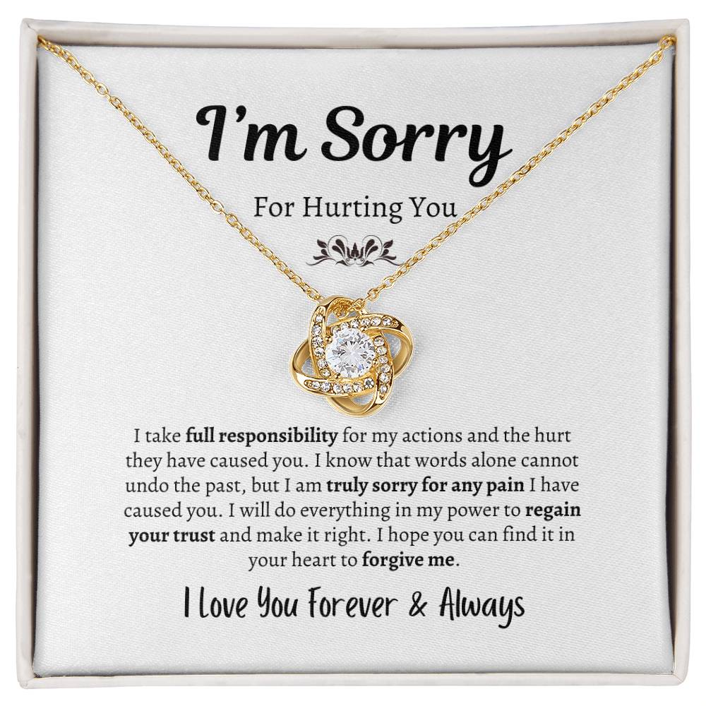 I'm Sorry For Hurting You | Love Knot Necklace