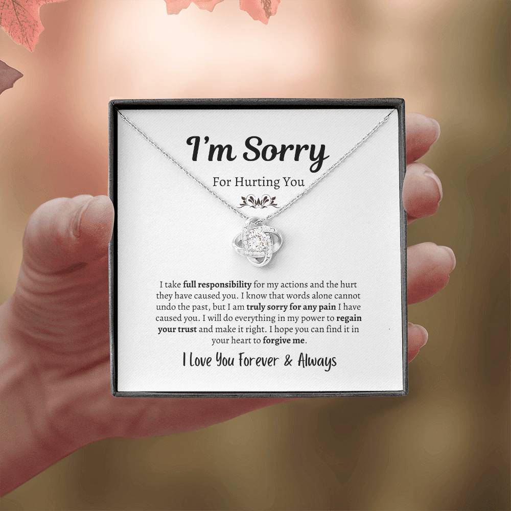 I'm Sorry For Hurting You | Love Knot Necklace