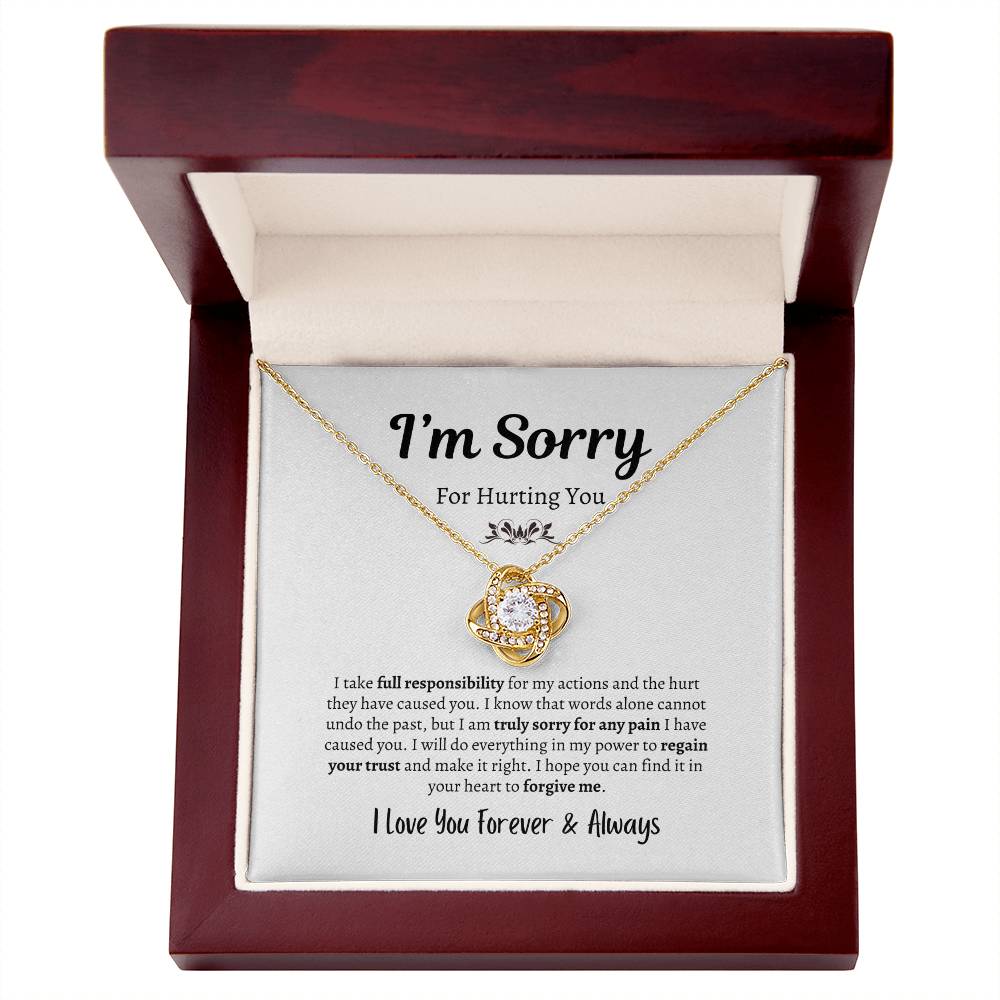 I'm Sorry For Hurting You | Love Knot Necklace