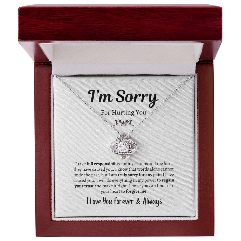I'm Sorry For Hurting You | Love Knot Necklace
