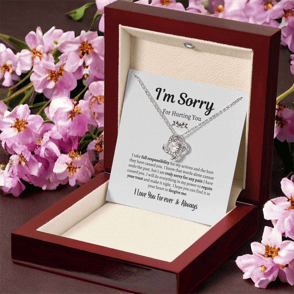 I'm Sorry For Hurting You | Love Knot Necklace