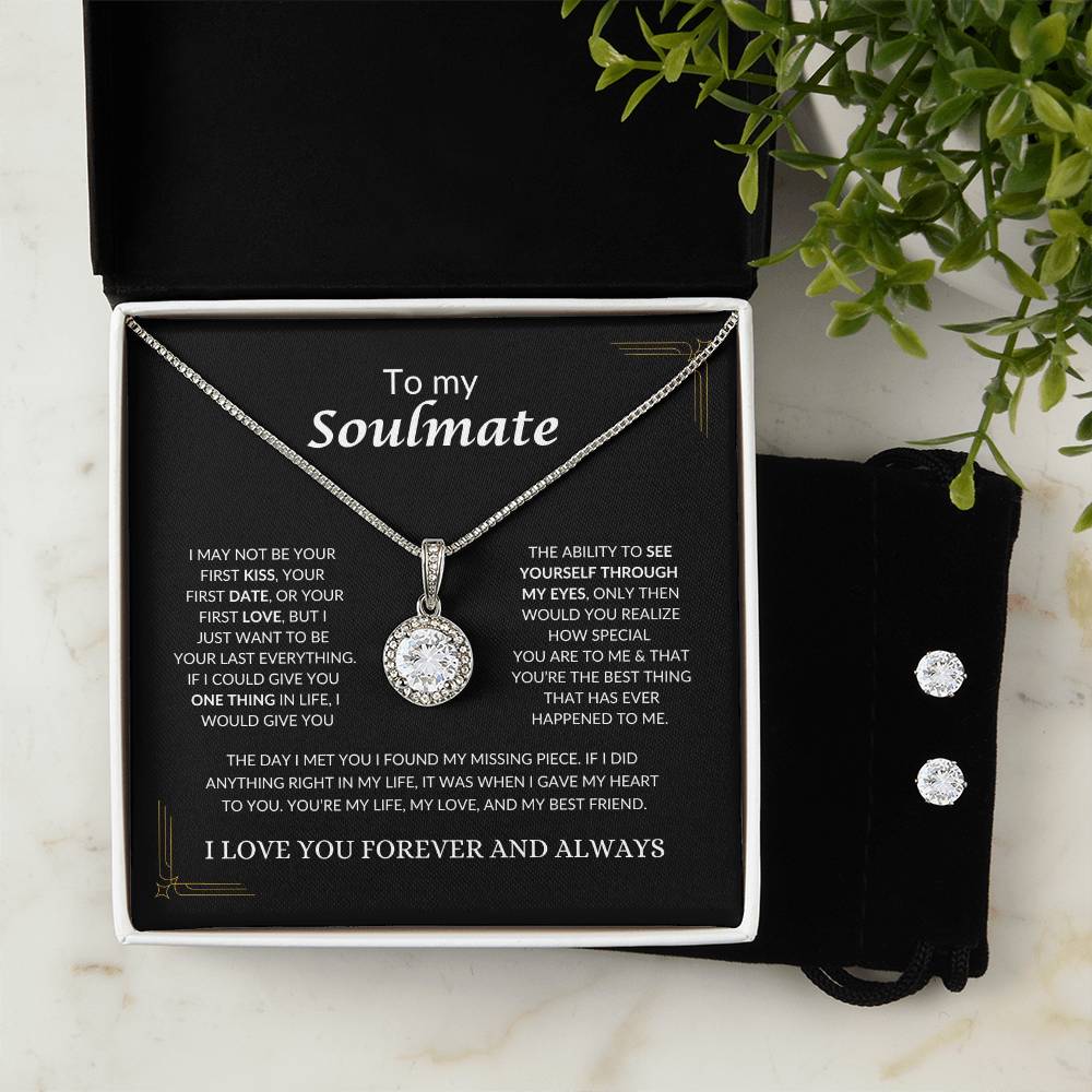 To My Soulmate | Eternal Hope Necklace & Earrings Set