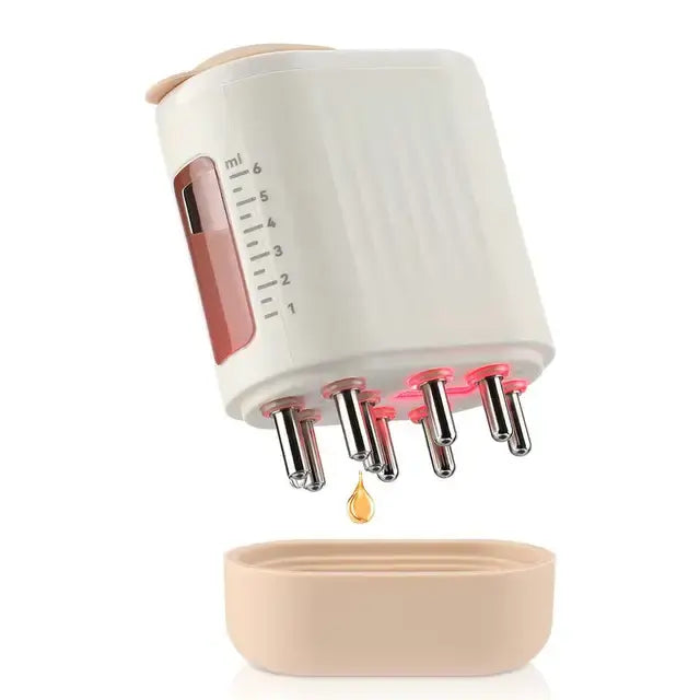 Electric Red LED Head Massager Hair Growth Oil Serum Applicator