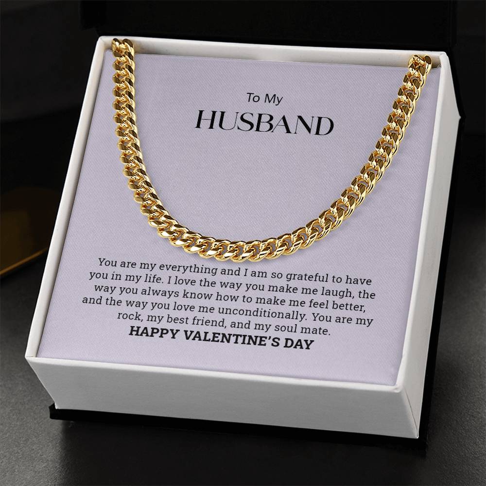 To My Husband | Cuban Link Chain