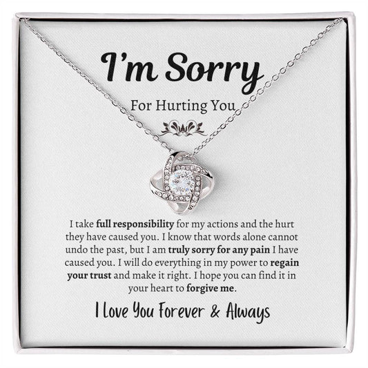 I'm Sorry For Hurting You | Love Knot Necklace