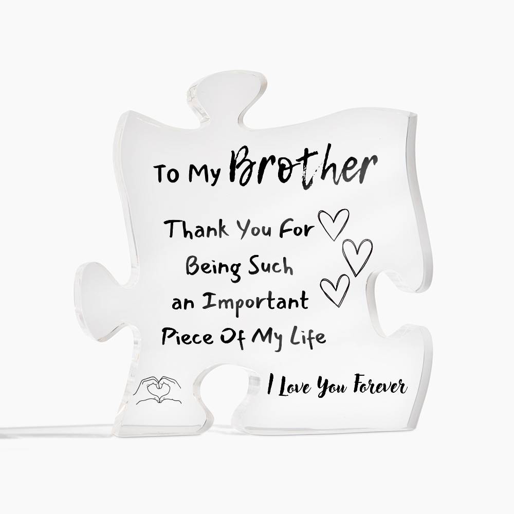 Printed Acrylic Gift For Brother | Acrylic Plaque Gift