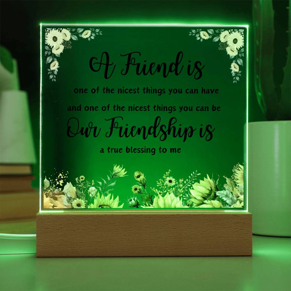 Gift For Friend | Square Acrylic Plaque