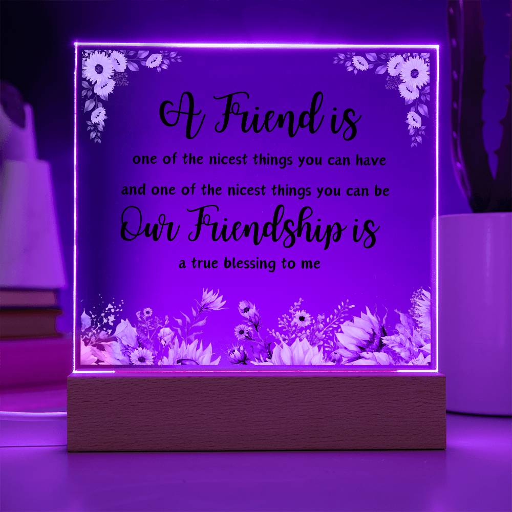 Gift For Friend | Square Acrylic Plaque