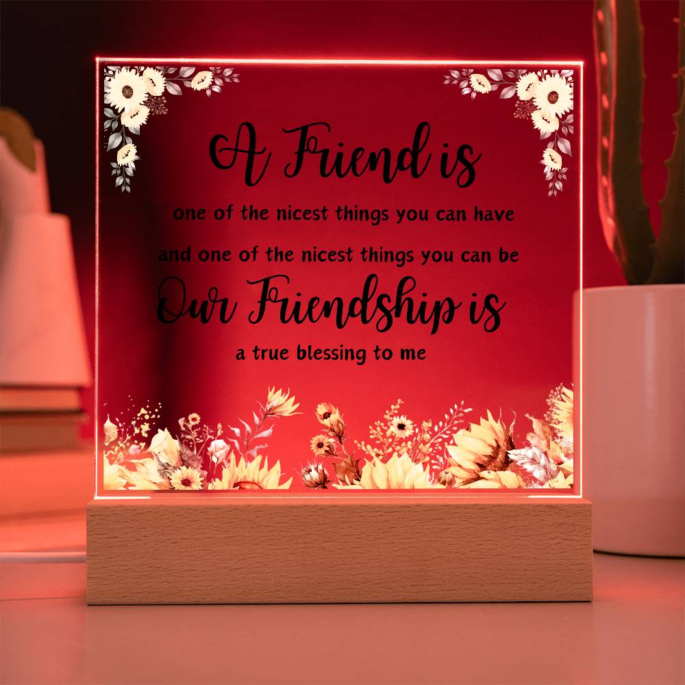 Gift For Friend | Square Acrylic Plaque