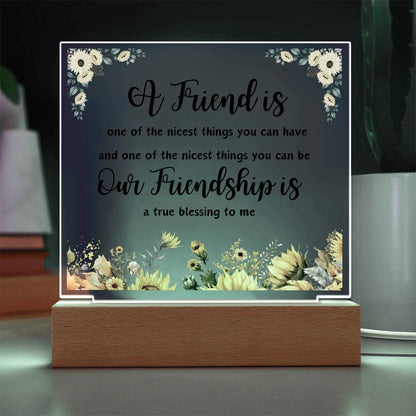 Gift For Friend | Square Acrylic Plaque