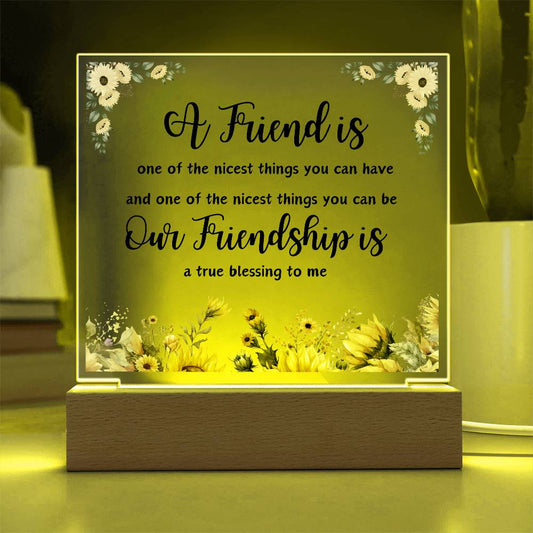 Gift For Friend | Square Acrylic Plaque